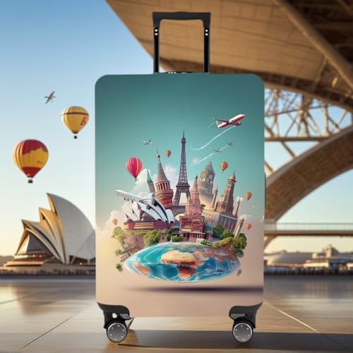 スーツケースカバー キャリーカバー luggage cover suitcase 伸縮 洗濯可 傷防止