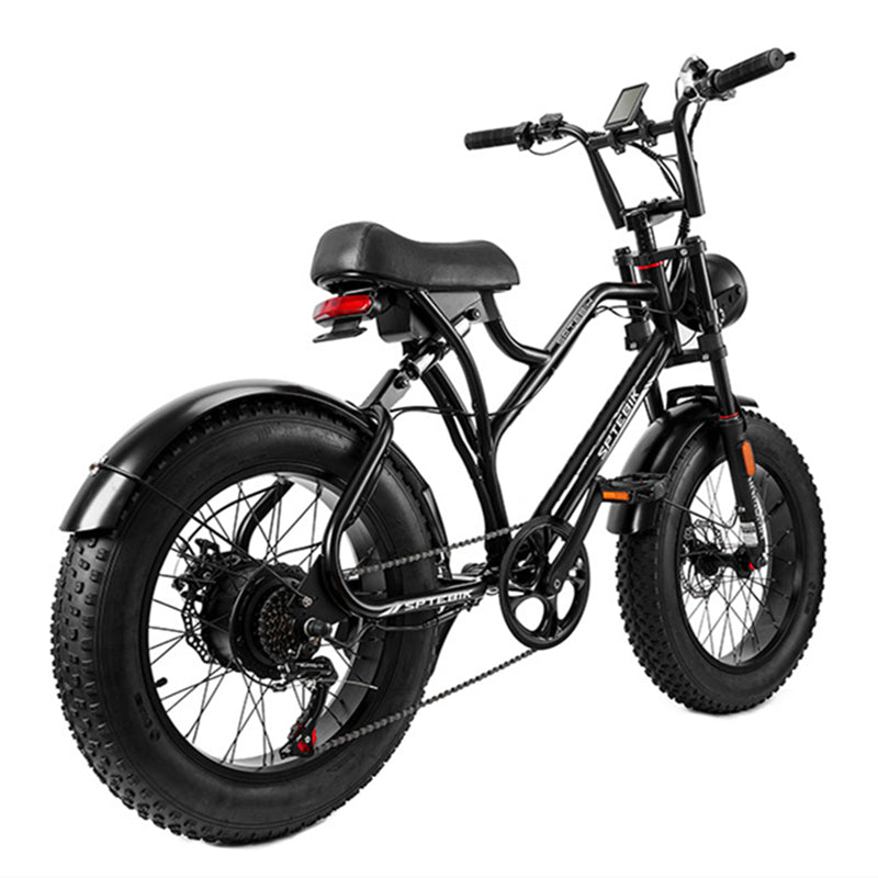 自転車 レトロ調 ファットバイク 20インチ 極太タイヤ シマノ7段変速 前後ディスクブレーキ 山登り 街乗り アウトドア キャンプ