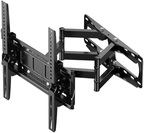 SHTUMECテレビ壁掛け金具 26-65インチ LCD/LED 液晶対応 フルモーション式 壁掛け金具 最大VESA 400x400mm 耐荷重45kg 可動式 用前後､左右､上下多角度調節可能 tv壁掛けアーム テレビかべかけ金具