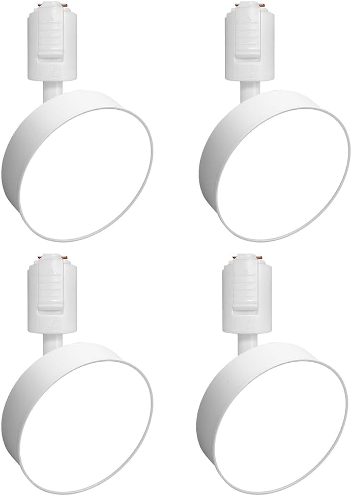 SPAHER ダクトレール用スポットライト 照明 LED 120W相当 取付け簡単 角度調節可能 電球付き 照明器具 植物育成ライト 明るい おしゃれ 天井 玄関 インテリア 12W ホワイト（昼光色 4個セット）