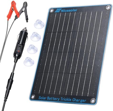 Nicesolar 20W 12V の太陽電池パネル車の電池のトリクルの充電器及び維持装置は車の自動車オートバイのオートバイ