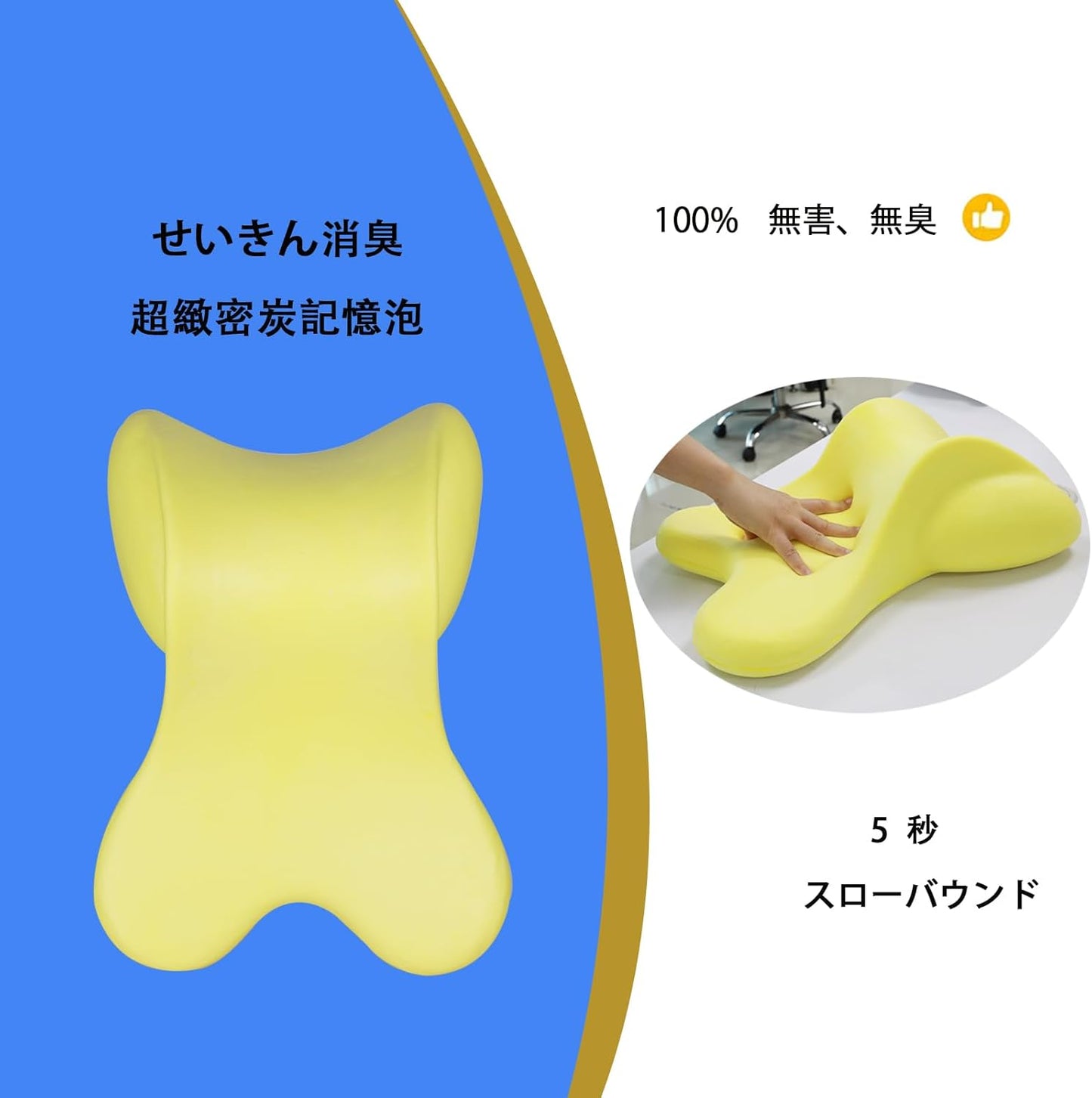 車 ヘッドレストクルマ ネックパッド対応ネックピロー頚椎サポート 高さ調整可能車 首 クッション乗車中の疲労軽減（グレー）