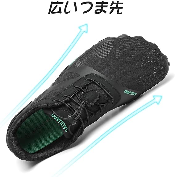 裸足靴幅広超軽量通気フィットネス、トレーニングスニーカー携帯裸足感男女共通