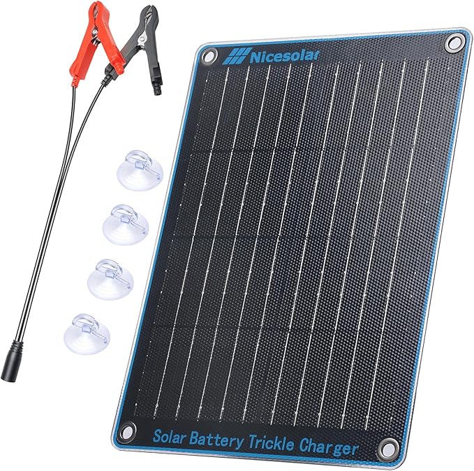 Nicesolar 20W 12V の太陽電池パネル車の電池のトリクルの充電器及び維持装置は車の自動車オートバイのオートバイ