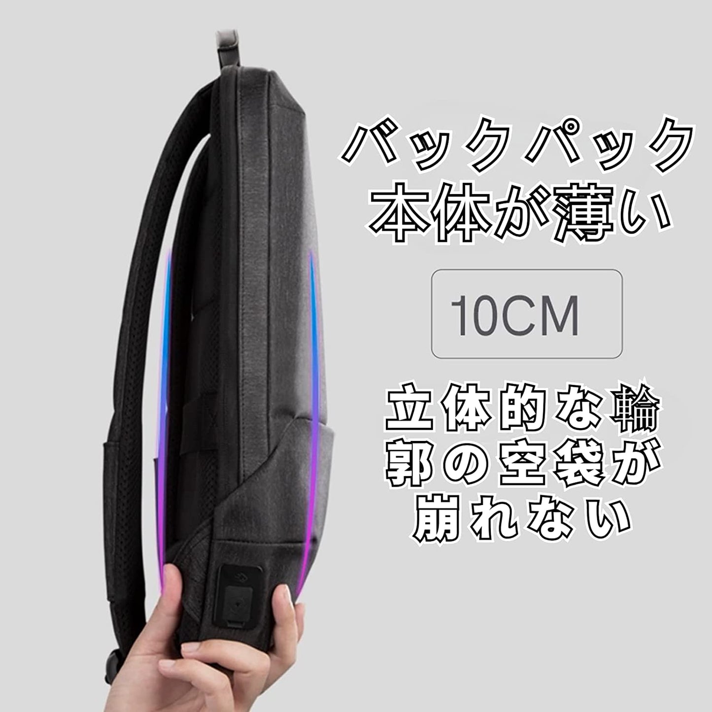 リュック ビジネスリュック バックパック リュックサック 薄型 大容量 防水 USB 充電ポート 盗難防止 15.6インチ PC リュック 多機能 撥水加工 人気 通勤 出張 旅行 通学 メンズ おしゃれ 父の日